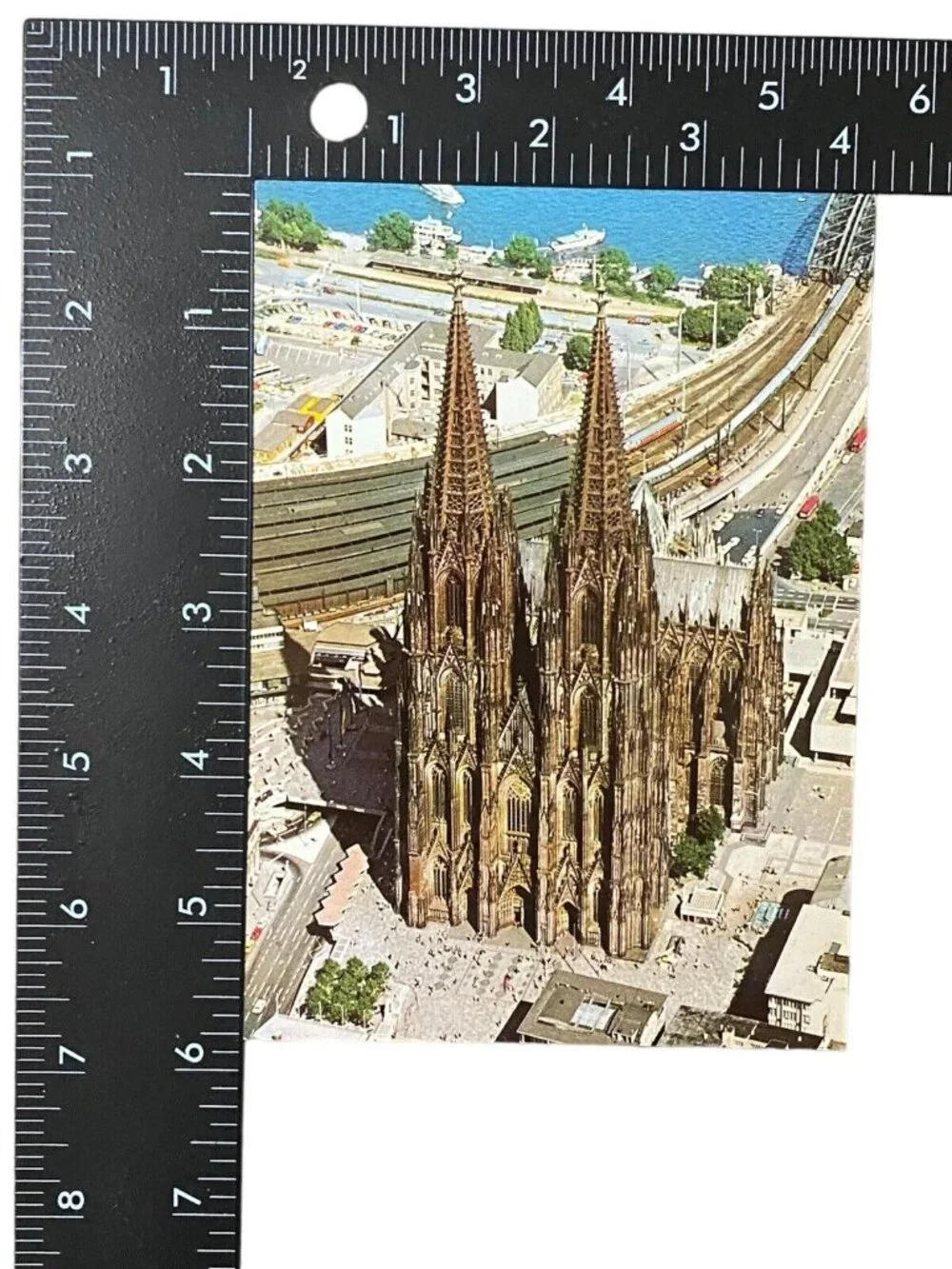 Cologne Cathedral Aerial View Unposted Vtg Postcard